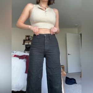 Madewell Emmett Wide Leg Crop Pants
